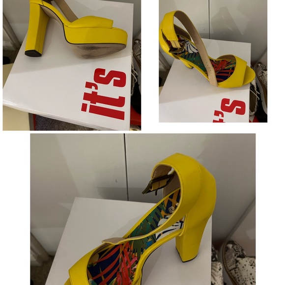 Yellow 5 in platform heels - Picture 2 of 4